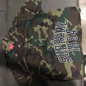 SUPREME 1994 CAMO BUTTON UP TSHIRT